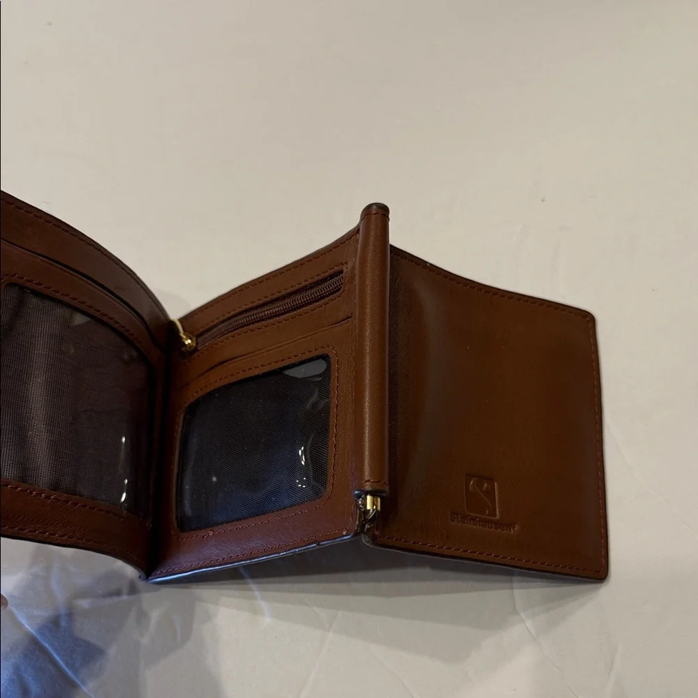 Steinhausen Brown Leather Money Clip wallet